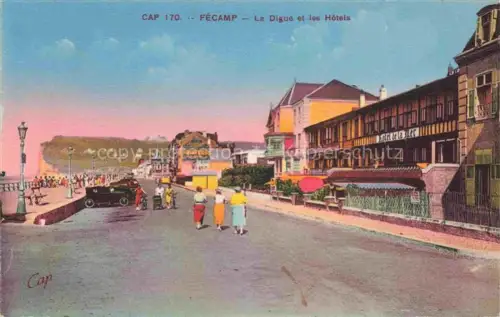 AK / Ansichtskarte FECAMP Le Havre 76 Seine-Maritime La digue et les hôtels