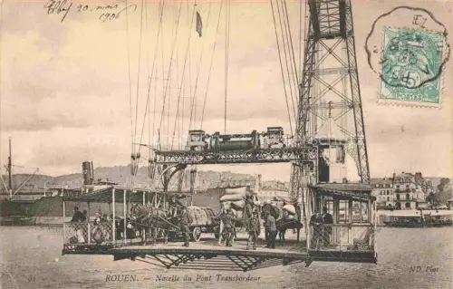 AK / Ansichtskarte ROUEN 76 Seine-Maritime Nacelle du Pont Transbordeur