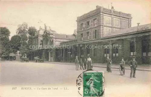 AK / Ansichtskarte ROUEN 76 Seine-Maritime La Gare du Nord Bahnhof