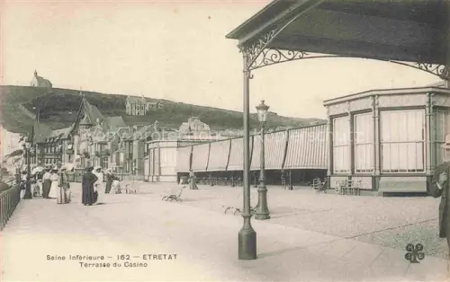 AK / Ansichtskarte ETRETAT LE HAVRE 76 Seine-Maritime Terrasse du Casino