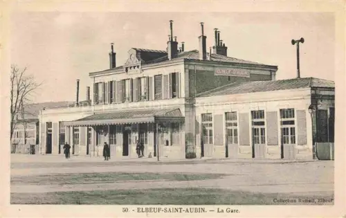 AK / Ansichtskarte ELBEUF Rouen 76 Seine-Maritime La Gare Saint-Aubin