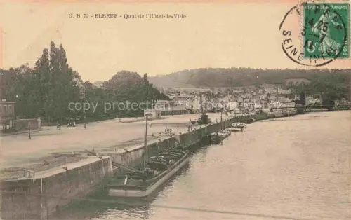 AK / Ansichtskarte ELBEUF Rouen 76 Seine-Maritime Quai de l'Hôtel de Ville