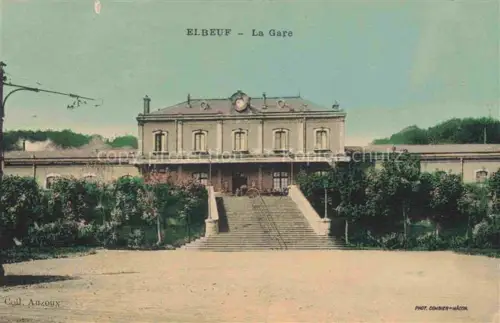 AK / Ansichtskarte ELBEUF Rouen 76 Seine-Maritime La Gare Bahnhof
