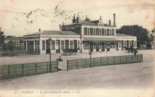 AK / Ansichtskarte ELBEUF Rouen 76 Seine-Maritime La Gare Saint Aubin