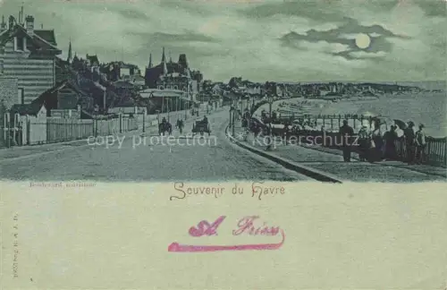 AK / Ansichtskarte LE HAVRE 76 Boulevard maritime au clair de lune