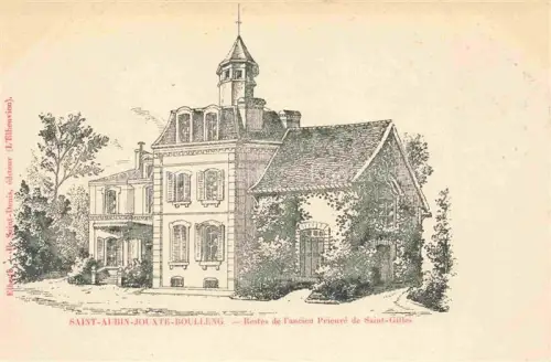 AK / Ansichtskarte Saint-Aubin-Jouxte-Boulleng ROUEN 76 Seine-Maritime Restes de l'ancien Prieuré de Saint Gilles Dessin Kuenstlerkarte