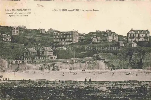 AK / Ansichtskarte St-Pierre-en-Port LE HAVRE 76 Seine-Maritime La plage à marée basse