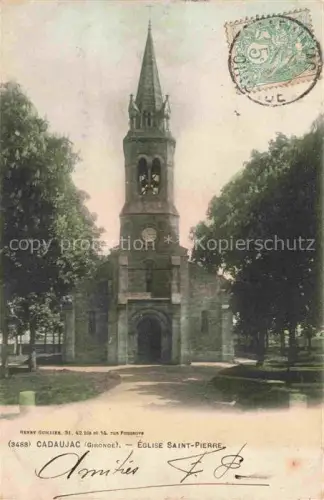 AK / Ansichtskarte Cadaujac Bordeaux 33 Gironde Eglise Saint Pierre Kirche 