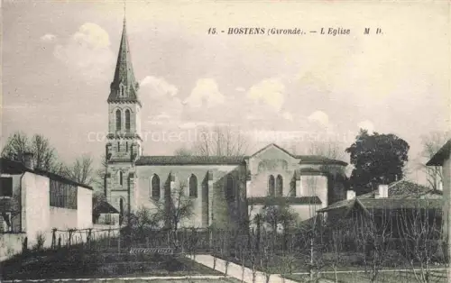 AK / Ansichtskarte Hostens Langon 33 Gironde L'Eglise Kirche 