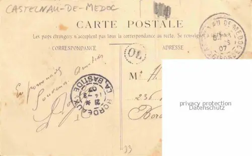 AK / Ansichtskarte Castelnau-de-Medoc Bordeaux 33 Gironde Chateau de L'Isle Schloss