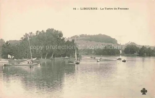 AK / Ansichtskarte LIBOURNE 33 Gironde Le Tertre de Fronsac Boote