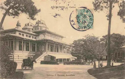 AK / Ansichtskarte ARCACHON 33 Gironde Casino Pferdkutsche 