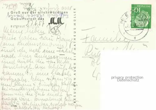 AK / Ansichtskarte Eltville Rhein Fliegeraufnahme mit den Anlagen der Sektkellerei Matheus Mueller