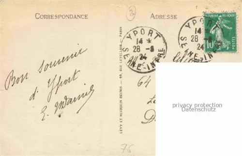 AK / Ansichtskarte Yport LE HAVRE 76 Seine-Maritime Vue générale aérienne et la plage