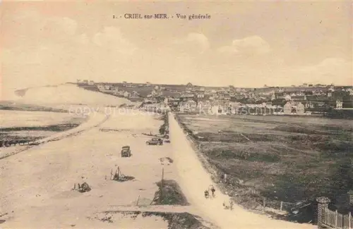 AK / Ansichtskarte Criel-sur-Mer DIEPPE 76 Seine-Maritime Vue générale et la plage