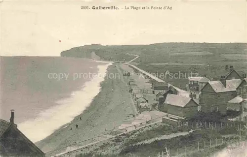 AK / Ansichtskarte Quiberville Dieppe 76 Seine-Maritime La plage et la Pointe d'Ay