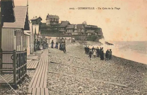 AK / Ansichtskarte Quiberville Dieppe 76 Seine-Maritime Un coin de la plage