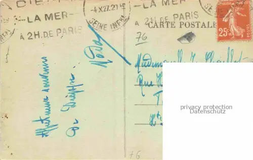 AK / Ansichtskarte Pourville-sur-Mer DIEPPE 76 Seine-Maritime Grand Hôtel et terrasse du casino