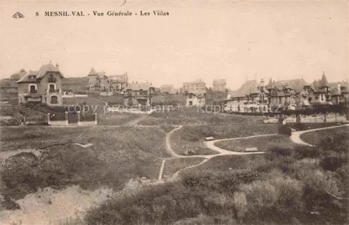 AK / Ansichtskarte Mesnil-Val Mesnilval Criel-sur-Mer 76 Seine-Maritime Vue générale et les villas