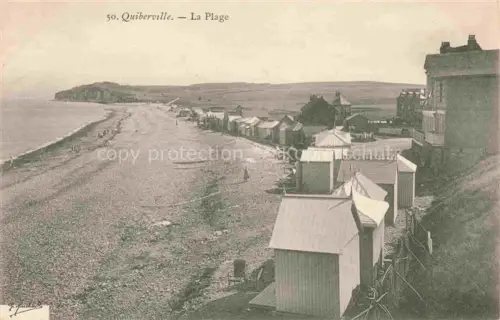 AK / Ansichtskarte Quiberville Dieppe 76 Seine-Maritime Vue générale et la plage