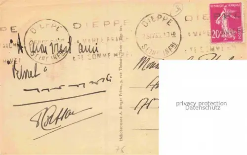 AK / Ansichtskarte DIEPPE 76 Seine-Maritime Hôtel Métropole