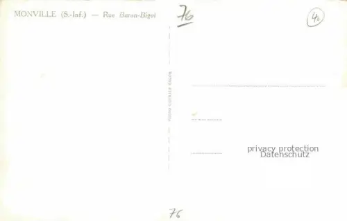 AK / Ansichtskarte Monville  ROUEN 76 Seine Maritime Rue Baron Bigot