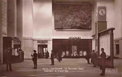AK / Ansichtskarte LE HAVRE 76 La nouvelle gare intérieur du Grand Hall