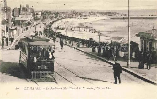 AK / Ansichtskarte LE HAVRE 76 Boulevard Maritime et la nouvelle jetée Tram