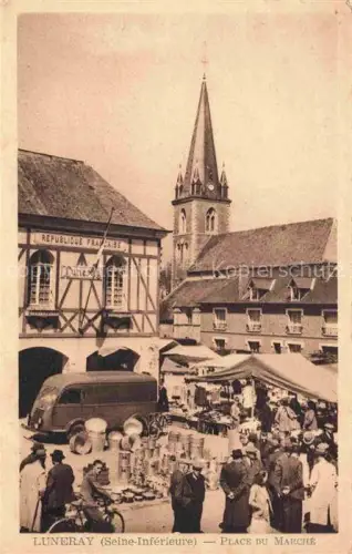 AK / Ansichtskarte Luneray DIEPPE 76 Seine-Maritime Place du Marché Eglise