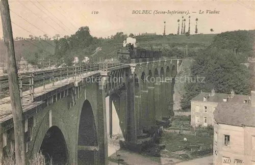 AK / Ansichtskarte Bolbec LE HAVRE 76 Seine-Maritime Le viaduc chemin de fer
