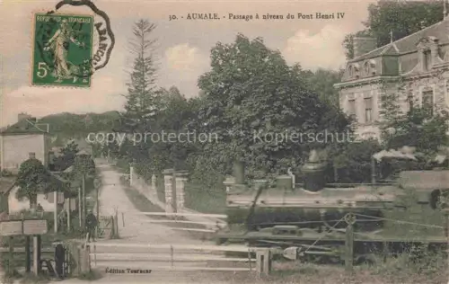 AK / Ansichtskarte Aumale DIEPPE 76 Seine-Maritime Passage à niveau du Pont Henri IV