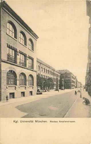 AK / Ansichtskarte MueNCHEN  Bayern Kgl Universitaet Neubau Amalienstrasse
