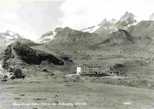 AK / Ansichtskarte Heidelbergerhuette 2265m Silvretta Tirol AT Zahnspitz Silvretta