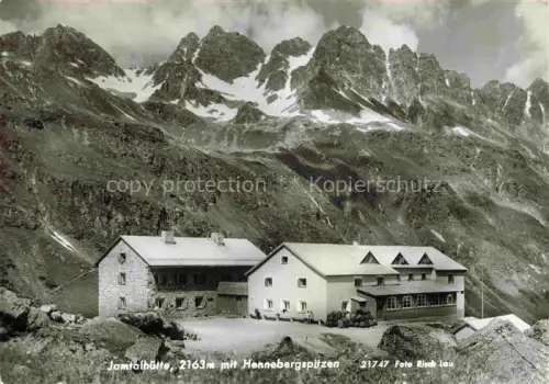 AK / Ansichtskarte Jamtalhuette 2165m Sivretta AT mit Hennebergspitzen