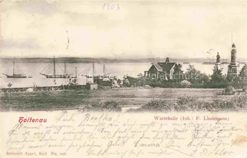 AK / Ansichtskarte Holtenau Kiel Wartehalle