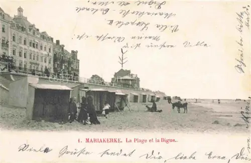 AK / Ansichtskarte Mariakerke Oostende Belgie La plage et la digue
