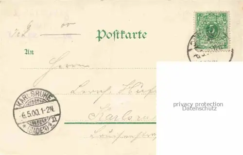 AK / Ansichtskarte Durlach Karlsruhe Baden Ortszentrum Blick auf Turmberg