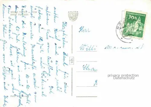 AK / Ansichtskarte Tale Brezno Bries Nizke Tatry SK Hotel Partizan