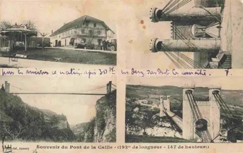 AK / Ansichtskarte Cruseilles Le Pont de la Caille Hotel du Pont Charles Albert