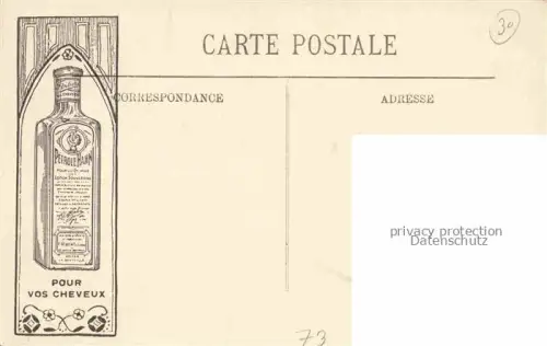 AK / Ansichtskarte CHAMBERY 73 Savoie Souvenir de la ville Place Chevalier Bilderrrahmen Kuenstlerkarte Werbung Pétrole Hahn pour vos cheveux