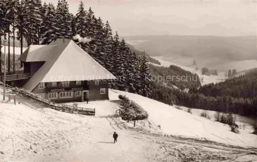 AK / Ansichtskarte Rohrbach Furtwangen BW Hoehengasthaus Pension Stoeckle Winterlandschaft Schwarzwald