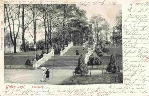 AK / Ansichtskarte FREIBERG  Sachsen Schwedendenkmal Albertpark