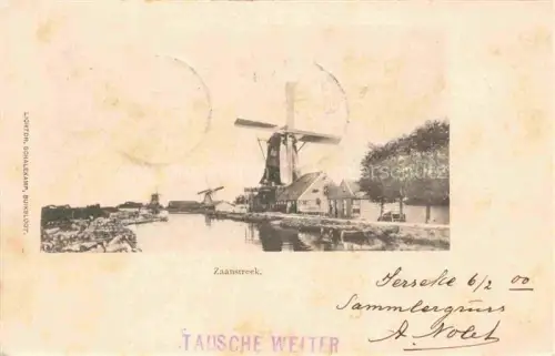 AK / Ansichtskarte Zaanstreek NL Windmuehle