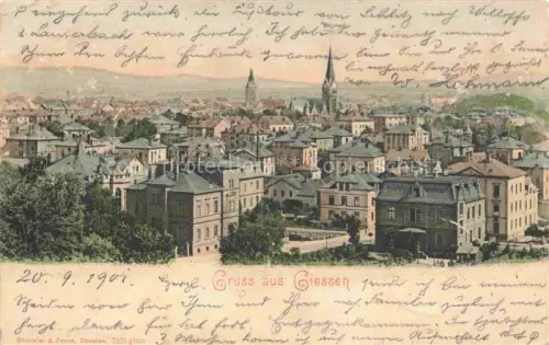 AK / Ansichtskarte GIEssEN  Lahn Stadtpanorama Deutsche Reichspost