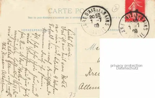 AK / Ansichtskarte AIX-LES-BAINS Chambery 73 Savoie Annexe du Grand Hôtel