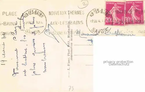 AK / Ansichtskarte AIX-LES-BAINS Chambery 73 Savoie La plage au Lac du Bourget