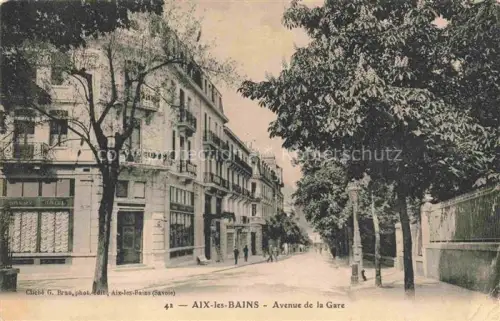 AK / Ansichtskarte AIX-LES-BAINS Chambery 73 Savoie Avenue de la Gare