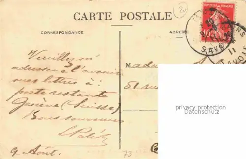 AK / Ansichtskarte AIX-LES-BAINS Chambery 73 Savoie Avenue de la Gare