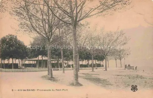 AK / Ansichtskarte AIX-LES-BAINS Chambery 73 Savoie Promenade du petit port