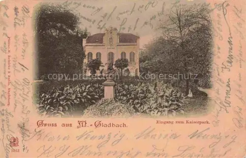 AK / Ansichtskarte MoeNCHENGLADBACH NRW Eingang zum Kaiserpark